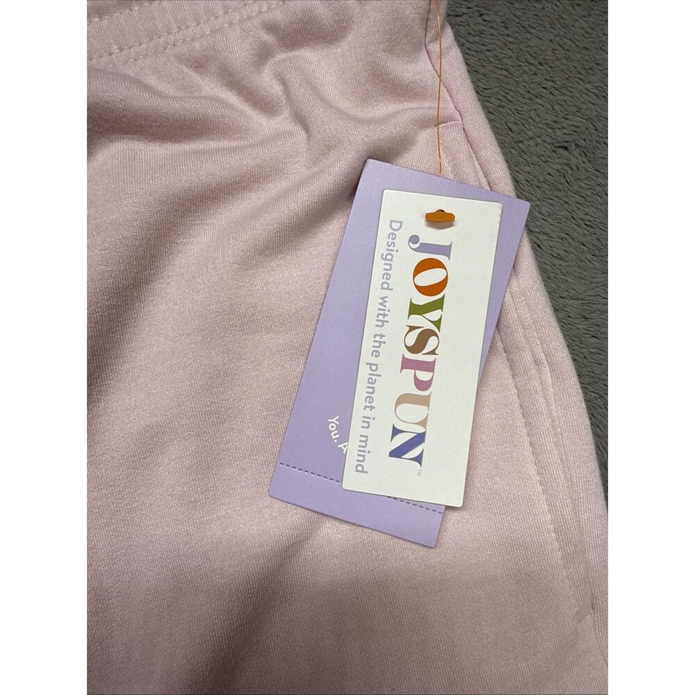 Joyspun Women’s Pink Lounge Sleep Shorts Drawstring Pockets 3X (22W-24W) - Picture 2 of 11